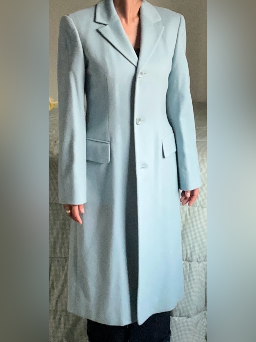 Gianfranco Ferre Studio Wool Cashmere Long Coat